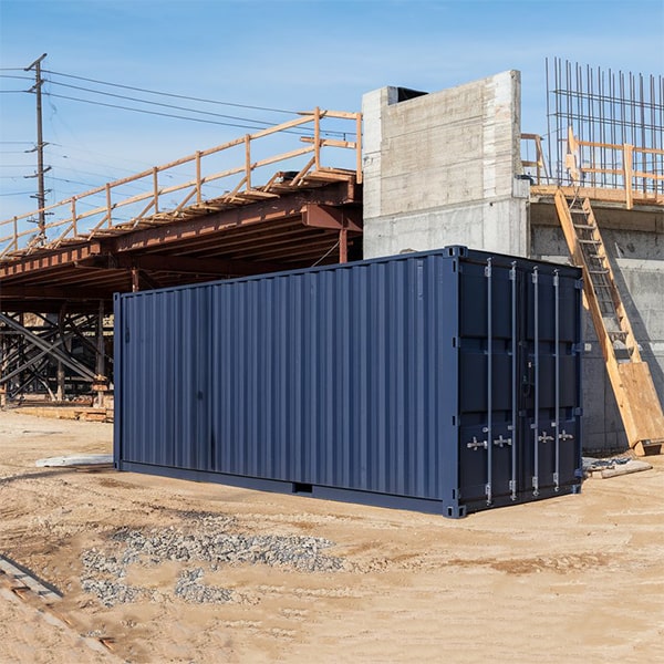 we have no restrictions on the types of equipment and materials that can be stored inside our construction site storage containers